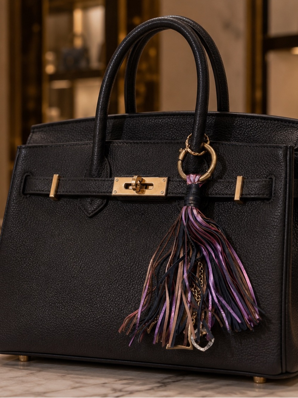 VIVIA Elegant Multicolor Tassel Keychain